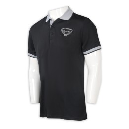 P1259 manufacturing men's short sleeve Polo shirt custom embroidered LOGO contrast black Polo shirt Polo shirt supplier P1259 manufacturing men's short sleeve Polo shirt custom embroidered LOGO contrast black Polo shirt Polo shirt supplier